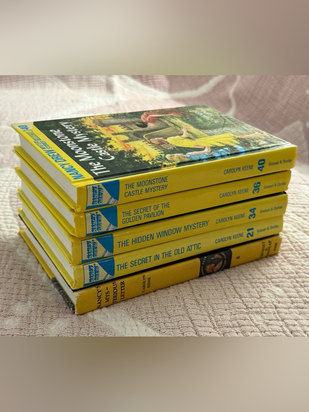 Bundle of 5 Nancy Drew Hardcover Mystery Books